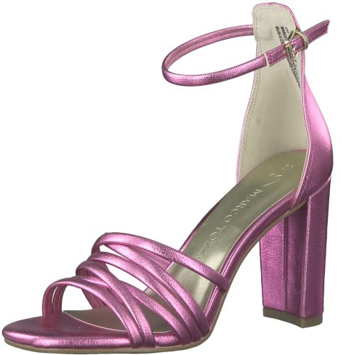 MARCO TOZZI 2-2-28386-20, Sandalias para Mujer, Rosa (Pink Metallic), 36 EU