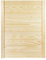 DecoMeister Lamellentüren Holz 1er Pack 594x766 mm | Holztür aus massiver Kiefer mit fühlbarer Struktur | Möbelfronten für individuelle Renovierung | Lamellentür für Schrank oder Garderobe | Natur
