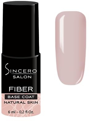 Sincero Salon Fiberglas Gel Base Natural Skin - Nagelhärter - UV Nagellack - Unterlack für Nägel - Gel Nail Polish für beschädigte Nägel - UV Nagellack 6ml
