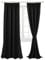 Hiasan Blackout Curtains for Bedroom Black Curtain Pencil Pleat Living Room Curtains & Drapes 46 x 90 Inch 2 Panels with Tiebacks