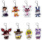 Xinchangda Lot de 8 porte-clés en forme de figurine de FNAF - Jeu de Five Nights - Jouet - Personnalité - Sac à suspendre - Accessoires - Porte-clés
