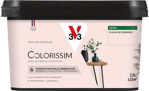 V33 Peinture multi-supports Colorissim® Fleur de cerisier satin 2,5L