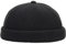 Wedhapy Beanies Hüte Docker Mütze Warme verstellbare Kuppel Docker Mütze Strickmütze ohne Krempe Vintage Stil Wintermütze Roll Up Rand Schädelkappe für Herren Schwarz