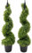 GramStudio 2 plantas artificiales grandes para exteriores, 90 cm, plantas artificiales para exteriores, jardín, balcón, decoración exterior