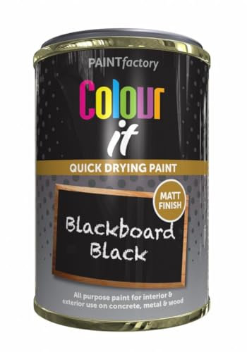 AlezyB 300ml All Purpose Black Board Tin Paint 300ml Quick and Fast Drying Multipurpose for for Metal, Wood, Plastic and More for Interiro and Exterior