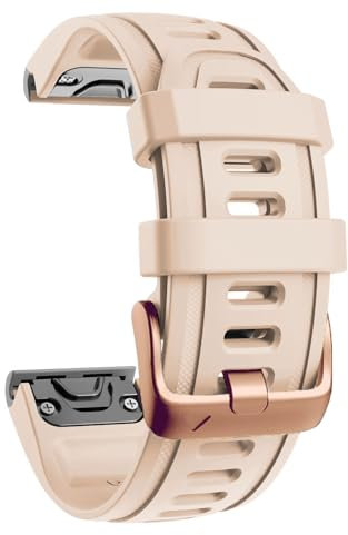 Fleshy Leaf QuickFit 20mm Watch Band Compatible with Garmin Fenix8 43mm Fenix 7S 5S/ 5S Plus, 6S/ 6S Pro, D2 Delta S, Descent Mk2S - Replacement Bracelet Wristband-SmartWatch Accessories (Apricot)