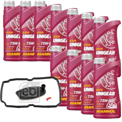 Automatikgetriebe Ölwechsel Satz Getriebeölwechselsatz mit 11 L 75W-80 Automatikgetriebeöl + Getriebeölfilter