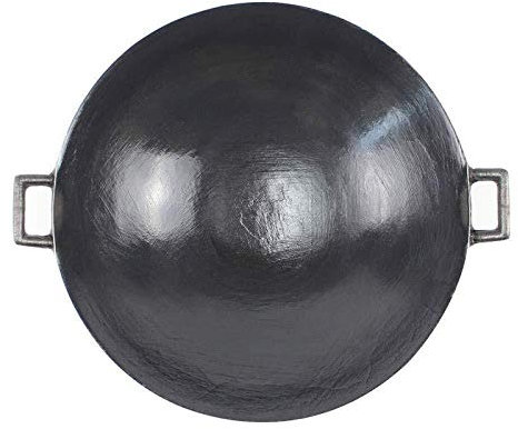 Wok, Wok Binaural Chino Tradicional Sin Revestimiento De Fondo Redondo Grueso Olla De Hierro Fundido para El Hogar, 44 Cm (60 Cm)