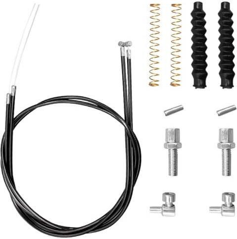 KOOLEVER 14 Pcs Bike Brake Cables Kit, for Drive Rollator Brake Cable Kit | 45 Inch Universal Gear Cable, for Rollator, Mobility Walker, Scooter and Bike