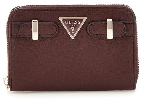 GUESS Eco Ali Zip Around Wallet Burgundy