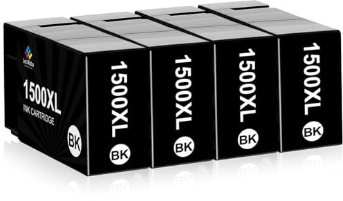 LeciRoba 1500XL Kompatibel für Canon PGI-1500XL 1500XL Tintenpatronen mit Canon Maxify MB2000 MB2050 MB2150 MB2155 MB2300 MB2350 MB2750 MB2755 Drucker (4-Schwarz)