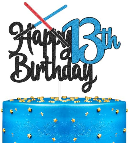 Darth Vader 13th Happy Birthday Cake Topper