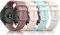 Venu SQ Lot de 4 bracelets de rechange en silicone souple pour montre connectée Forerunner 245, Garmin Vivoactive 5, 20 mm