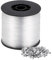 Xmart 0,8mm x 200m Durchsichtige Angelschnur Nylonfaden Transparent Reißfest mit 100 Aluminium Crimphülsen Starker Nylonschnur Angelsehne für DIY Crafting Angel Basteln Schmuck Aufhängen