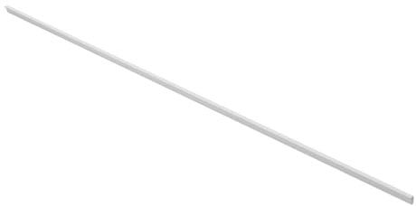 GTV long PILLAR- Tirador de muebles de aluminio blanco mate, delgado y elegante, para muebles altos, versátil, 1200 x 18,5 x 10,7 mm, con tornillos, moderno y funcional