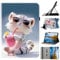 Mldjomid Hülle für iPad 10.2 (9th/8th/7th Gen)/10.5 iPad Air 3 PU Leder Flip Tablet Schutzhülle mit Ständer Kartenschlitz Stifthalter Cover Case für iPad 10.2 (2021/2020/2019) (Cartoon-Tiger)