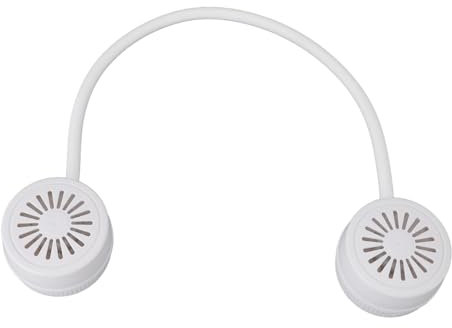 Tnfeeon Tragbarer Design -Neck -Lüfter, USB Ladung Wearable Lüfter Verstellbarer Winkel Ruhig Funktionieren Kühlung Schnelles Camping Reise Wandersport, Faltbare (WHITE)