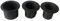 Lot de 3 Bouchon Trou Parapluie, Adaptateurs pour Trou de Parasol de Table D'extérieur, Accessoires Parasol de Terrasse pour Table de Terrasse Balcon, Compatible avec Un Poteau de 2,8 à 4,8 cm