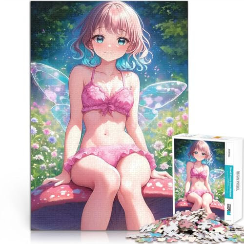 1000 Piece Jigsaw Puzzle for teenagers Fairy in Pink Bikini Handgeschwindigkeitswettbewerb Geschenk zum Geburtstag75x50cm