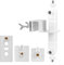 Sturdy Gutter Mount for Cameras & Solar Panels Perfect for Ring, For Arlo, For EufyCam Designed for Outdoor Use (White)