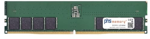 PHS-memory 64GB RAM modulo Compatibile con Gigabyte AORUS Elite AX Ice B650M DDR5 UDIMM 5600MHz PC5-44800U