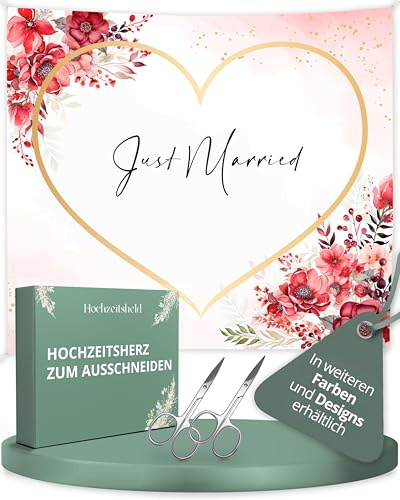HOCHZEITSHELD Hochzeitsherz zum Ausschneiden als Hochzeitsspiel zur Trauung