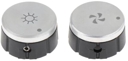 Dickly Fan and Light Control Knobs, Replacement for Extractor Hood Sv08355 for E64E36SS E6436SS