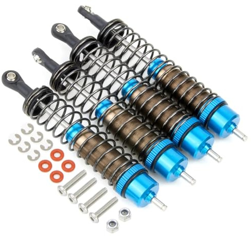 RC Absorbers Models For Tamiya Lunch Box Midnight Pumpkin 58727 58499CW01 1/12 Shock Absorber Remote Control Car Chassis Upgrade Parts(Blue)