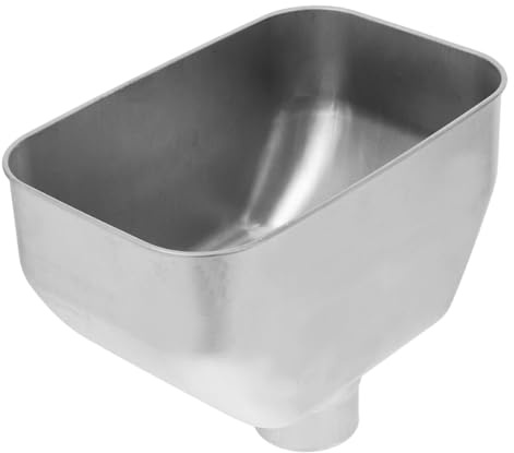 MALUGOGO Edelstahl Fallrohr Trichter 304 Regenwasserrinnenadapter Ø76mm Ablaufrohrverbinder für Dachabfluss Wasserumsteller geeignet für Regenwassersammlung