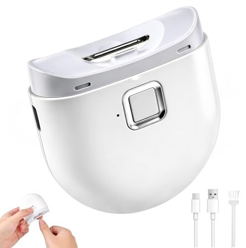 Electric Nail Clippers, Electric Nail Trimmers for Adults with LED Light, Automatic Fingernail Grinder Cutter, USB Multi Functional Smart Nail Clippers