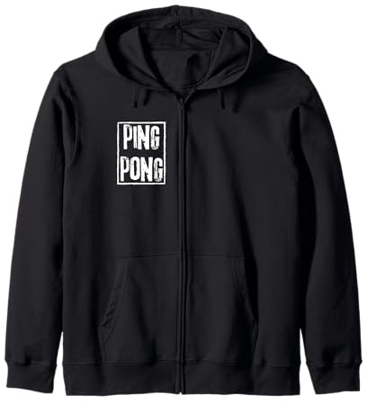 Ping Pong Grunge Rock Style Geschenk Tischtennis Pongist Kapuzenjacke