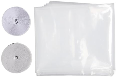 Kit de película aislante para ventanas para calor frío, adhesivo reutilizable más grueso, película aislante para ventanas transparente cortable, 188 x 200 cm