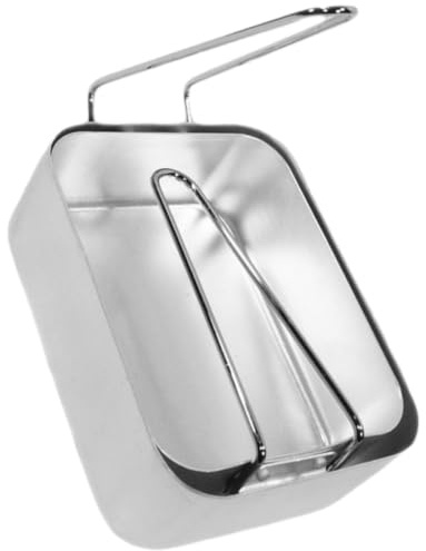 PRETYZOOM Fiambrera de Aluminio Plata para Camping y Hogar, Capacidad 1-2l Tapa, Contenedor Fuerte y Fresco, Paquete de 2 Piezas Adecuado para Estudiantes y Adultos