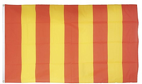 Digni Bandiera Banda Gialla-Rossa - 90 x 150 cm Sticker Gratis