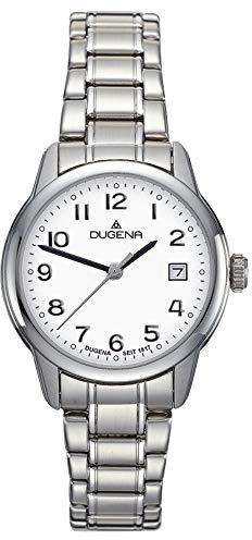 Dugena Damen Armbanduhr Vega Edelstahl 29mm silber