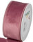 FloristryWarehouse Nastro in velluto rosa scuro, larghezza 50 mm, su rotolo da 8 m, bordo cablato
