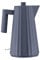Alessi Plissé MDL06 G - Bollitore Elettrico di Design, in Resina Termoplastica, Presa Europea 2400W, 170cl, Grigio