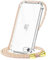 CAROKI Crossbody Case for iPhone SE 3 2022/SE2/7/8,Necklace Mobile Phone Cover with Cord Strap for iPhone SE3 Clear Soft iPhone SE 2022 Cover Holder with Neck Cord Lanyard Strap-Rainbow