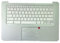 fqparts La Shell Attorno alla Tastiera C Conchiglia & Tastiera & Touchpad for HP Chromebook 14A G5 Argento
