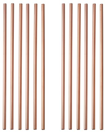 GRÄWE Lot de 12 pailles argentées en acier inoxydable - Passent au lave-vaisselle - Réutilisables