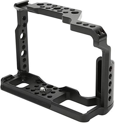 DSLR Rig Cage für Fuji XT2 XT3 Aluminiumlegierung Schutzkäfig Fotografie Verlängerungsrahmen mit 1/4 3/8 Schrauben Loch- und Schuhmontage für Mikrofon,