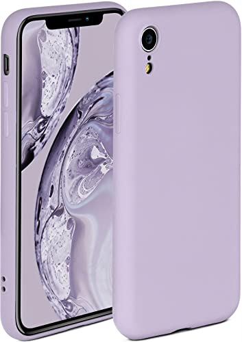 ONEFLOW Soft Case für iPhone XR Hülle aus Silikon mit Kameraschutz, Silikonhülle mit erhöhtem Schutz fürs Display, Backcover Schutzhülle, weiche Handyhülle, Flieder