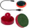Air Hockey Puck Rechargeable Hover Air Hockey Puck and Paddles, Rechargeable Hockey Puck for Any Flat Surface, Air Hockey Hover Puck with a Charging line and air Hockey Puck, 2Pcs Air Hocky Strikers