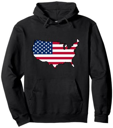 Amerika Flagge Fahne Frauen Männer United States of America Pullover Hoodie