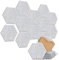 Hexagon Akustikplatten Akustikpaneele Selbstklebend 12 Stücke, 30x26x1cm Hohe Dichte Schallabsorber für Decken-/Tür-/Wanddekoration und Akustische Behandlung, Studio/Home/Gaming Deko Grau