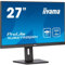 iiyama Prolite XUB2792QSN-B5 68,5cm 27 IPS LED Monitor WQHD HDMI DP USB-C USB3.0 USB-C dock 65W LAN Slim Line Höhenverstellung Pivot schwarz