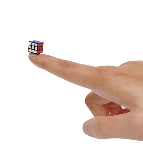 Taolele Mini-Zauberwürfel, 1 cm 3x3 Mini-Speed-Zauberwürfel, das kleinste Puzzle der Welt, Zauberwürfel, sanftes Drehen Denksportaufgaben Reisespiel