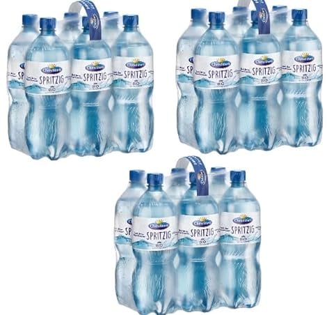 18 Flaschen Christinen Mineralwasser a 1000ml Classic mit Kohlensäure inclusive EINWEG Pfand