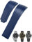 XNWKF 20 mm 21 mm Gummi-Armband für Rolex Daytona Submariner GMT Yacht-Master OYSTERFLEX Silikonband Faltschließe Armbänder, 21 mm, Achat