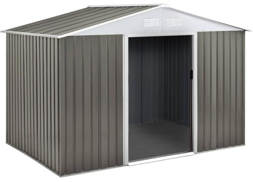 Habitat et Jardin Gerätehaus aus Metall Dallas - 2,71 m² - Taupe